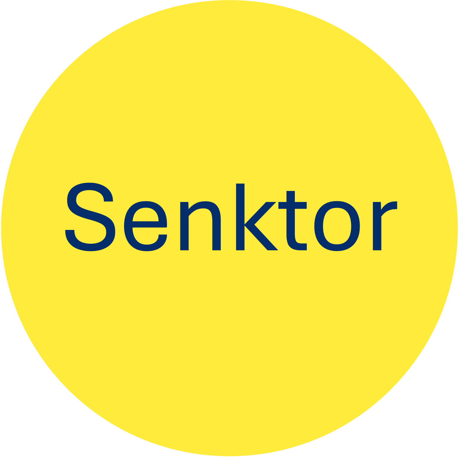 Senkttor gelb rund